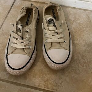 Converse Kids' Beige Canvas Sneakers